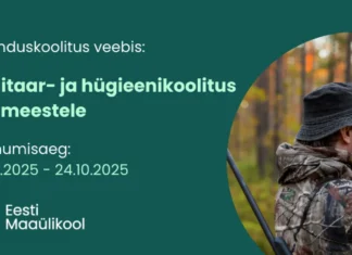 Veebikoolitus “Sanitaar- ja hügieenikoolitus jahimeestele”